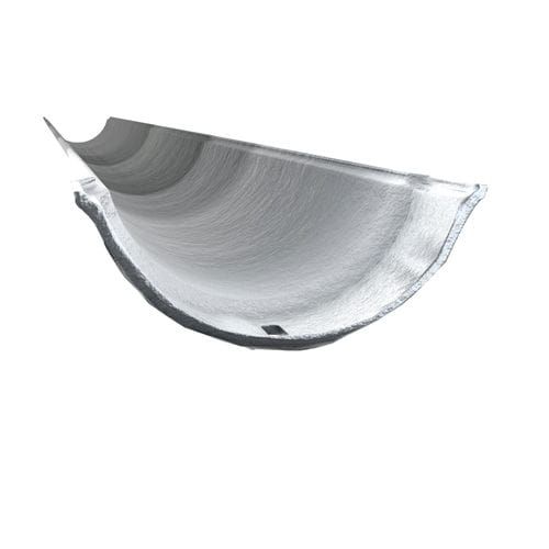 Cast Iron Beaded Half Round Gutter - 115mm x 1829mm Primed