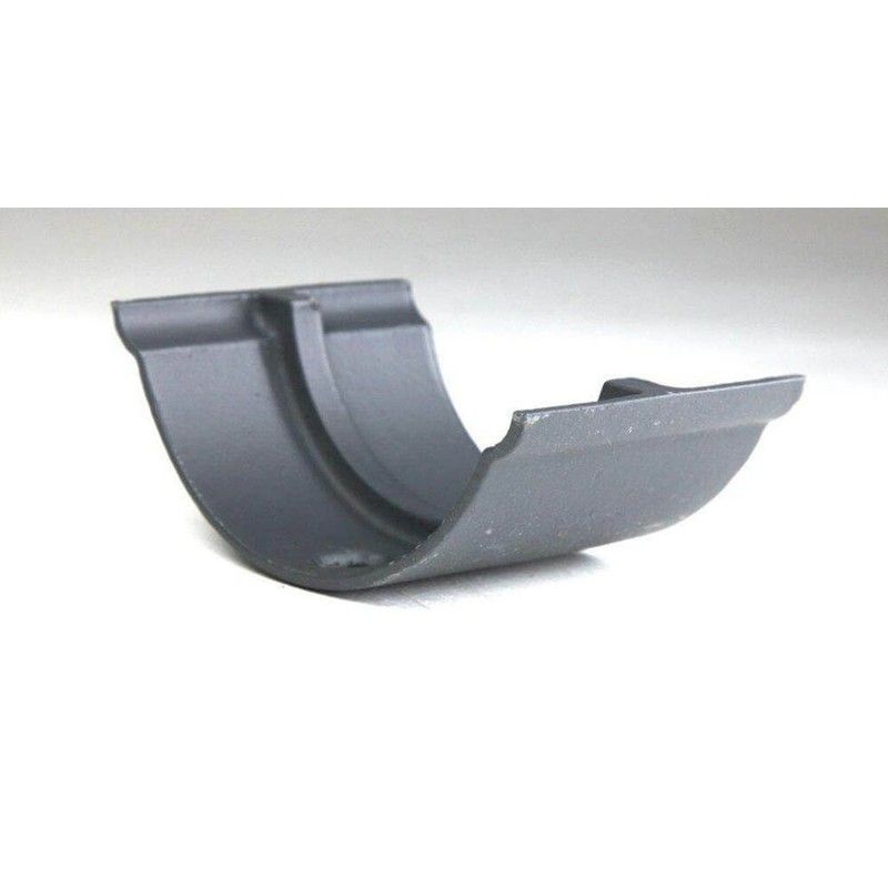 Cast Iron Beaded Half Round Gutter Union - 125mm Primed