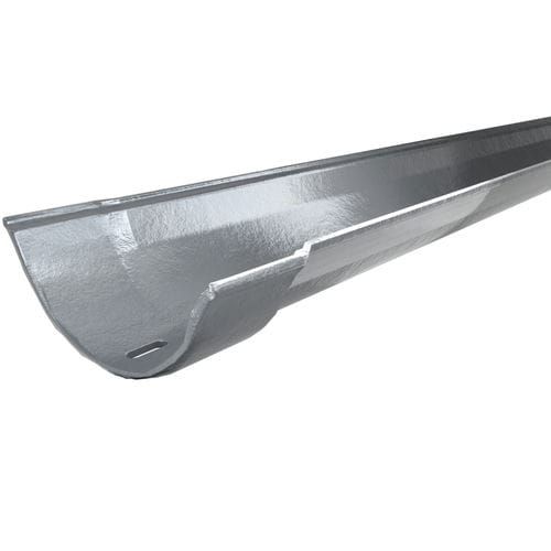 Cast Iron Beaded Half Round Gutter - 150mm x 1829mm Primed