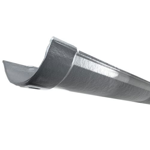 Cast Iron Beaded Half Round Gutter - 150mm x 1829mm Primed