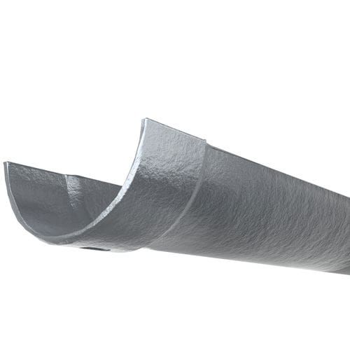 Cast Iron Half Round Gutter - 115mm x 1829mm Primed
