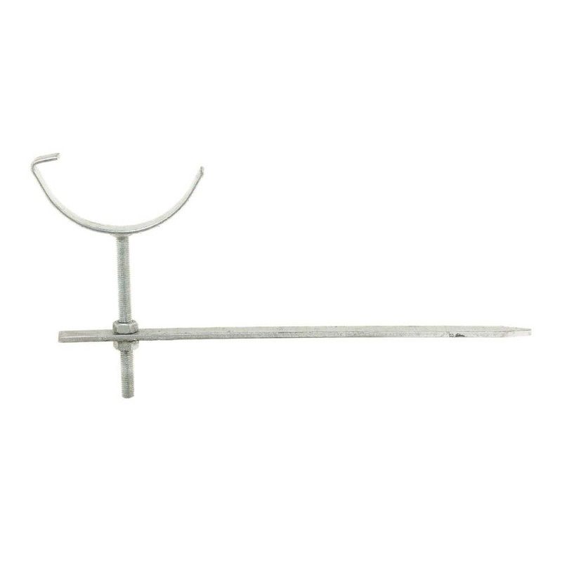 Cast Iron Half Round Gutter Rise & Fall Bracket - 125mm Galvanised