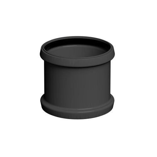 FloPlast 110mm Industrial/Xtraflo Downpipe Kit - Swan Neck - Black