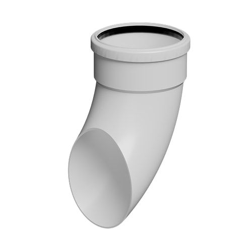 FloPlast 110mm Industrial/Xtraflo Downpipe Kit - Swan Neck - White