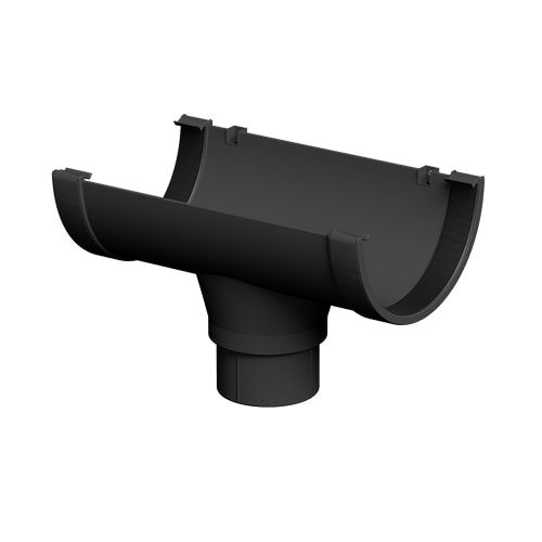FloPlast 20mtr 170mm Industrial/Xtraflo Gutter Kit - Stopend Outlet - Black
