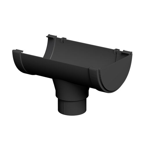 FloPlast 20mtr 170mm Industrial/Xtraflo Gutter Kit - Stopend Outlet - Black
