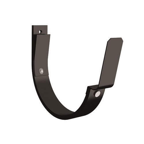 Lindab Steel Gutter 70mm Flex-Fit Fascia Bracket - 125mm Black