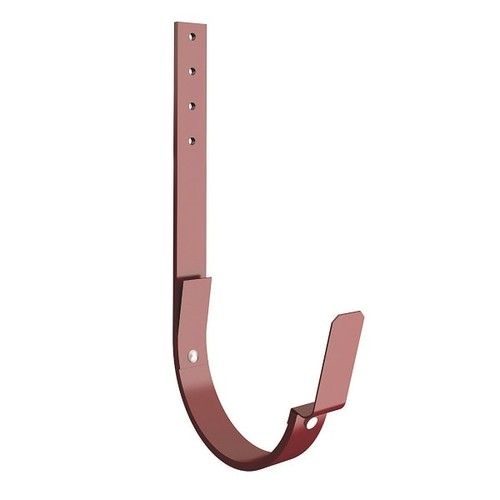 Lindab Steel Gutter 240mm Flex-Fit Fascia Bracket - 190mm Dark Red