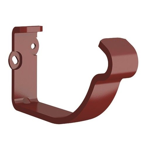 Lindab Steel Gutter Fascia Bracket - 100mm Dark Red