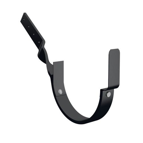 Lindab Steel Gutter Side Fix Rafter Bracket - 125mm Black