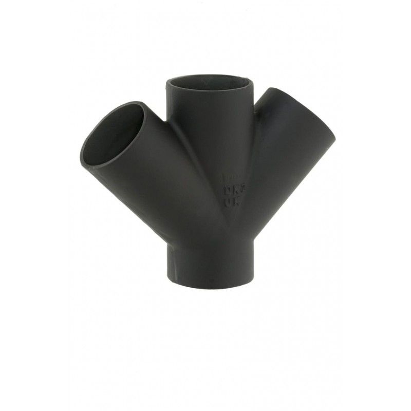Mech 416 Cast Iron Soil Double Branch - 45 Degree x 150mm and 100mm