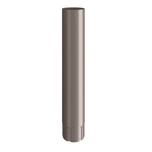 Lindab Steel Intermediate Downpipe - 87mm x 0.5mtr Anthracite Metallic