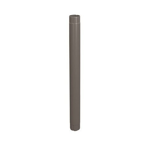 Lindab Steel Intermediate Downpipe - 100mm x 1mtr Anthracite Metallic
