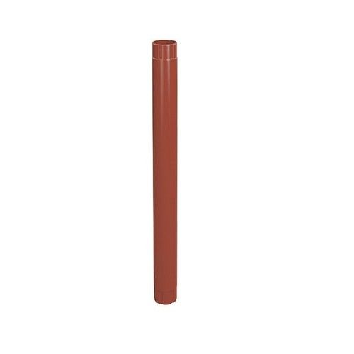 Lindab Steel Intermediate Downpipe - 75mm x 1mtr Tile Red
