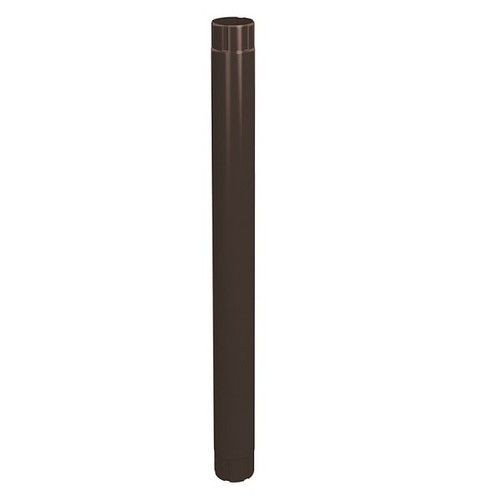 Lindab Steel Intermediate Downpipe - 87mm x 1mtr Coffee Brown