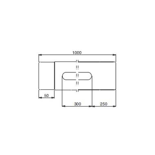 Lindab Steel Rod Access Downpipe - 87mm x 1mtr Graphite