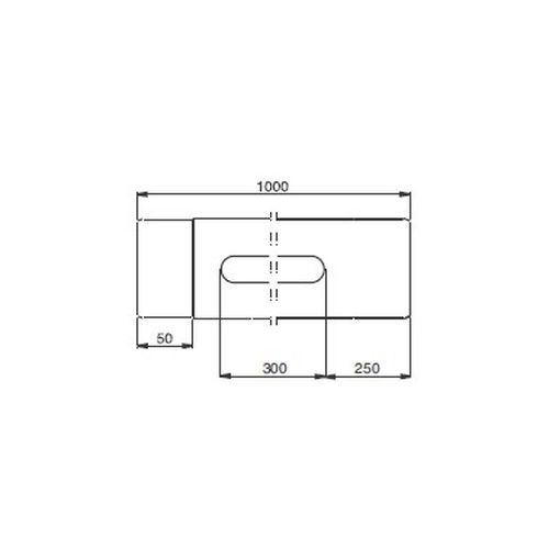 Lindab Magestic Steel Rod Access Downpipe - 87mm x 1mtr Galvanised