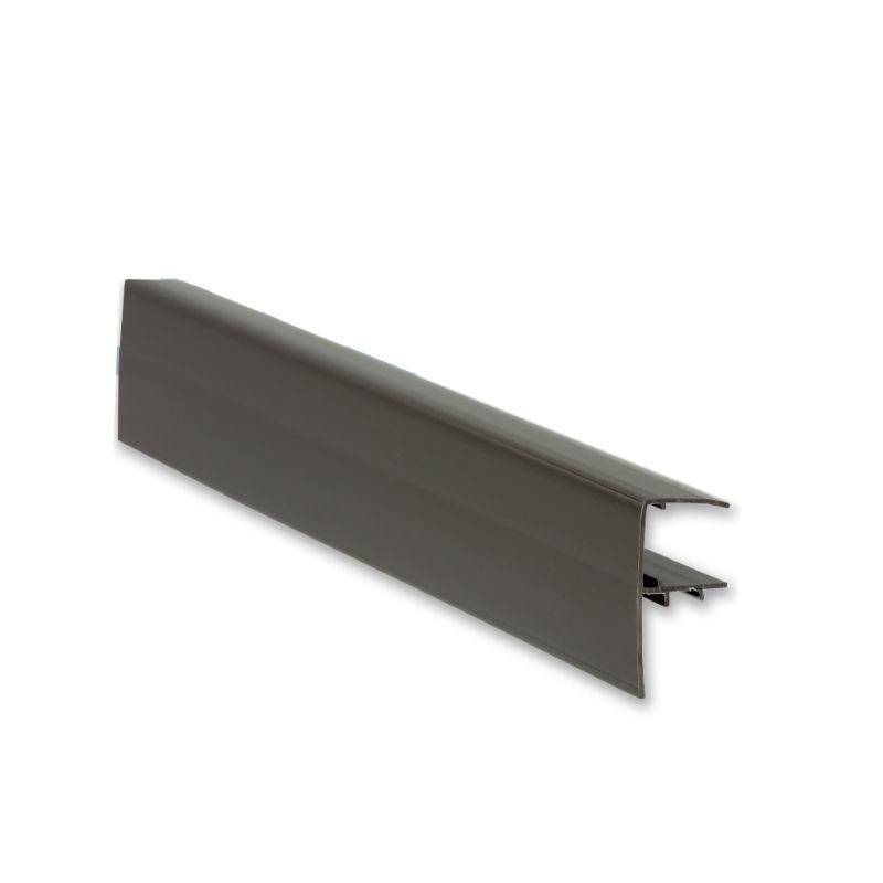 Exitex PVC F Section Rafter Supported - 16mmm x 4mtr Brown