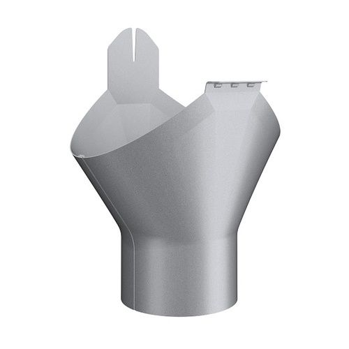 Lindab Magestic Steel Gutter Outlet 75mm - 150mm Galvanised