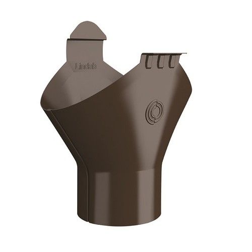 Lindab Steel Gutter Outlet 100mm - 150mm Brown