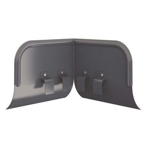 Lindab Steel Gutter Corner Overflow Protector - Graphite