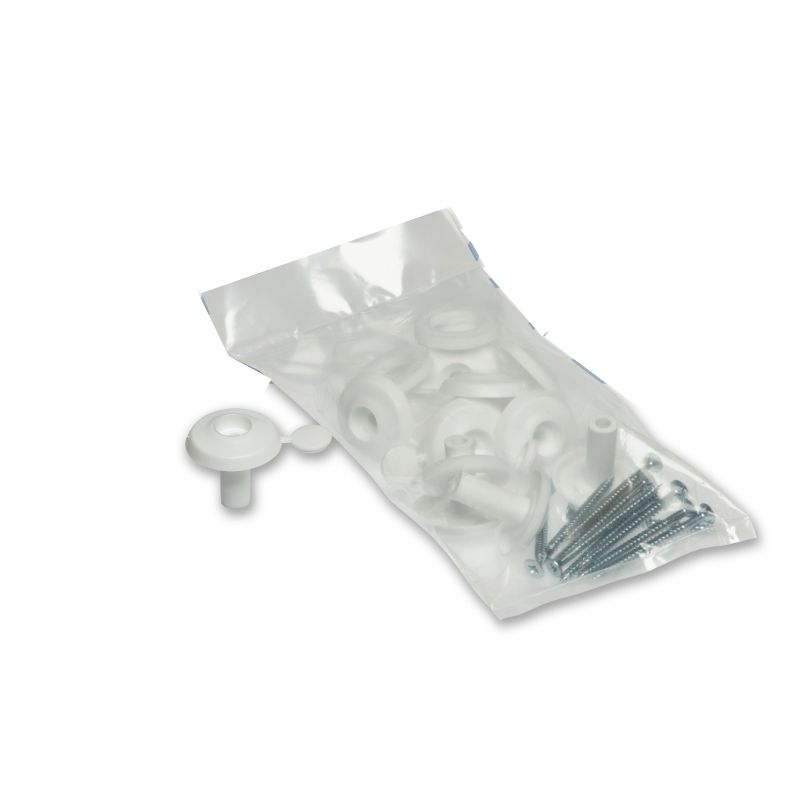 Exitex Fixing Buttons - for 25mm Polycarbonate Sheets White - Box of 10