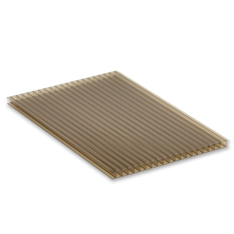Polycarbonate Sheet Twinwall - 10mm x 1000mm x 2mtr Bronze