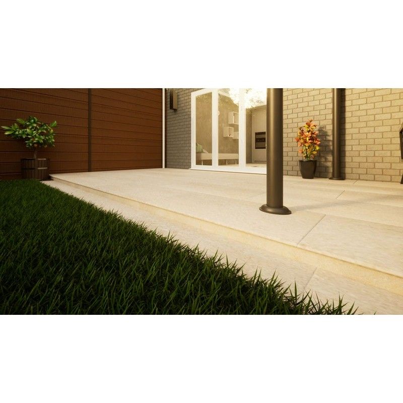 Porcelain Paving - 1200mm x 600mm x 20mm Golden Stone