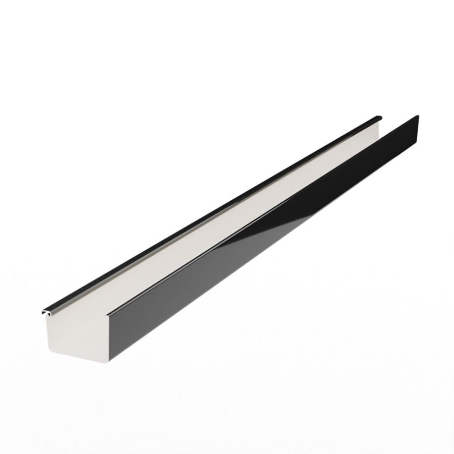 Galeco Square Industrial PVC Gutter Kit Black - 135mm