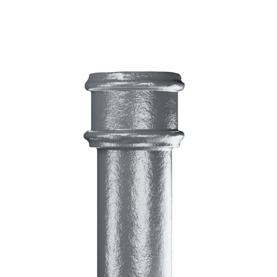 Cast Iron Round Non-Eared Downpipe - Socket On One End - 65mm x 1829mm Primed