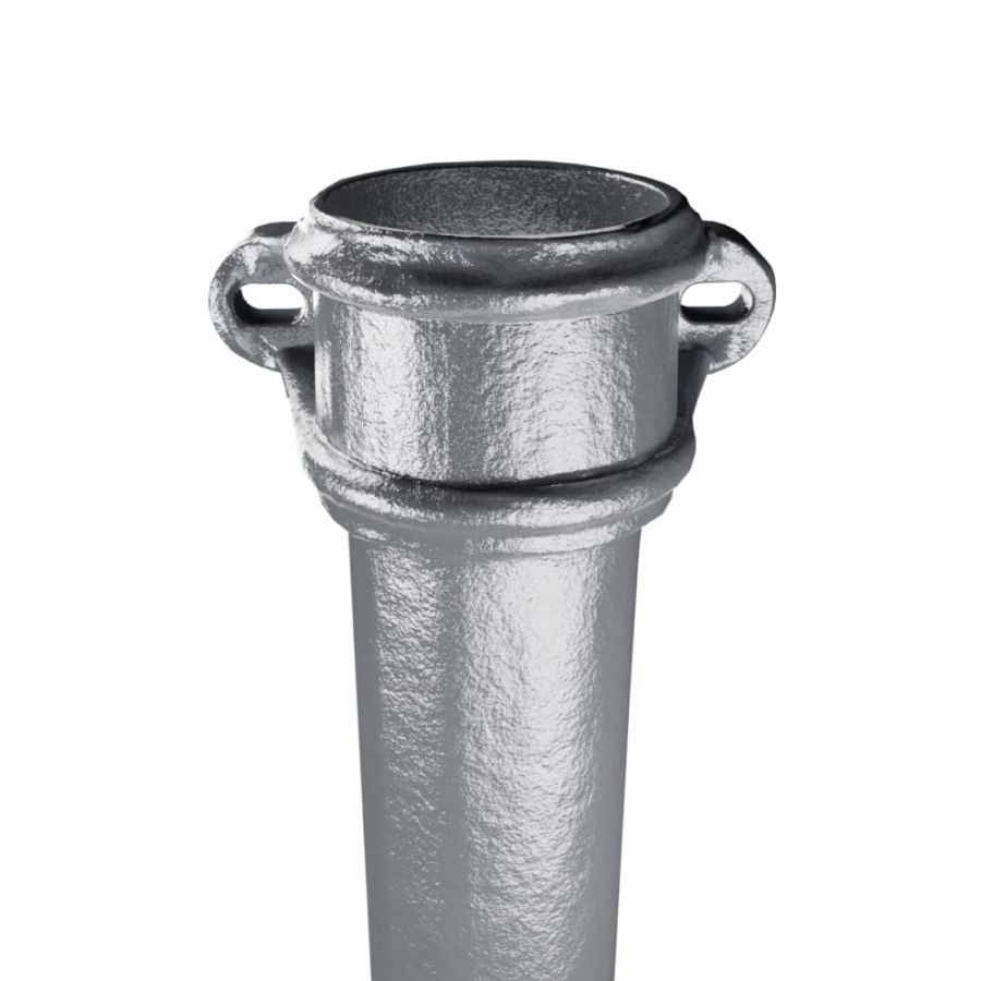 Cast Iron Round Eared Downpipe - Socket On One End - 65mm x 914mm Primed