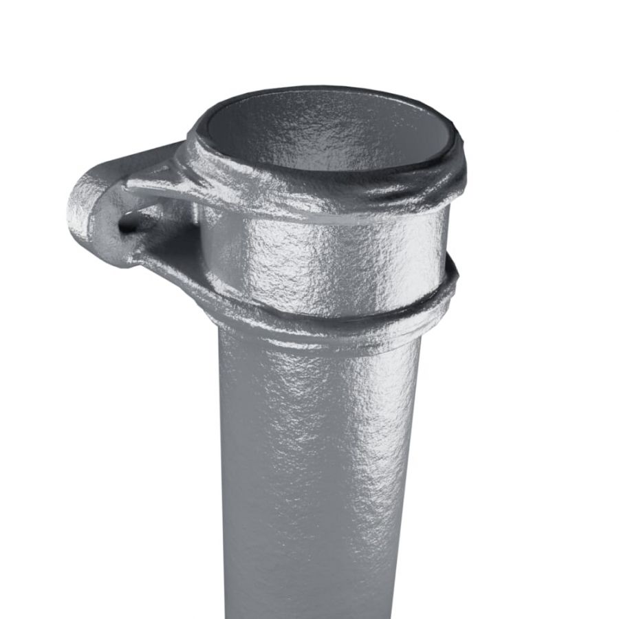 Cast Iron Round Eared Downpipe - Socket On One End - 75mm x 914mm Primed
