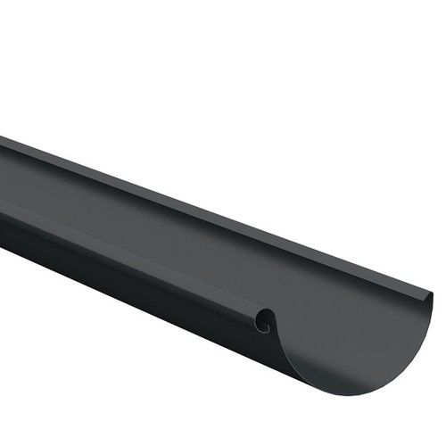 Lindab Steel Gutter - 100mm x 3mtr Anthracite Grey
