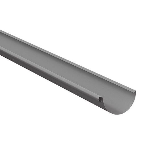 Lindab Steel Gutter - 125mm x 3mtr Anthracite Metallic