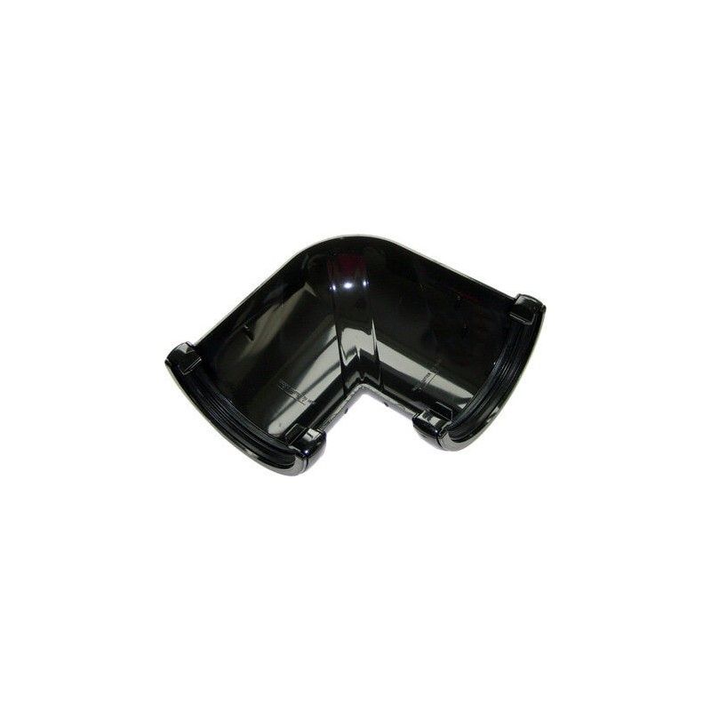FloPlast Mini Gutter Angle - 90 Degree x 76mm Black