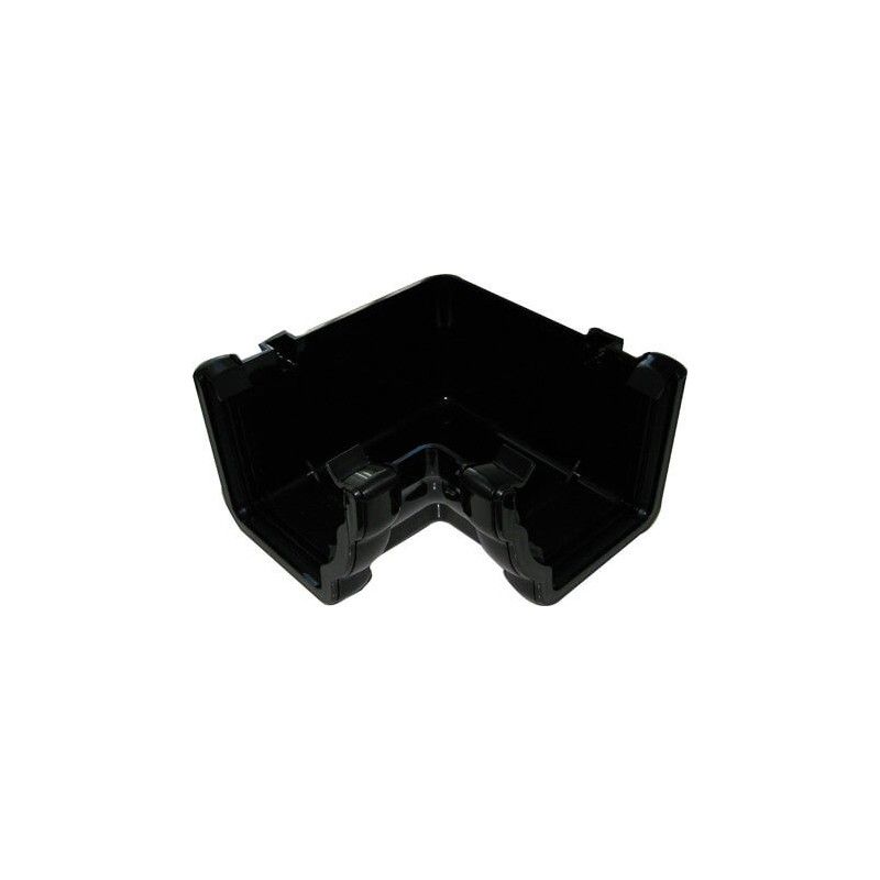 FloPlast Ogee Gutter Internal Angle - 90 Degree x 110mm x 80mm Black