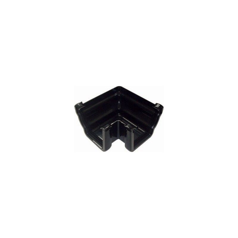 FloPlast Ogee Gutter External Angle - 90 Degree x 110mm x 80mm Black