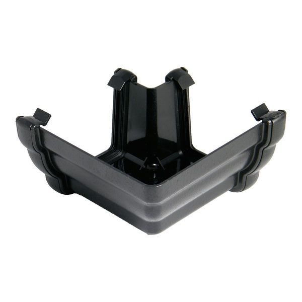 FloPlast Cast Iron Effect Ogee Gutter External Angle - 90 Degree x 110mm x 80mm