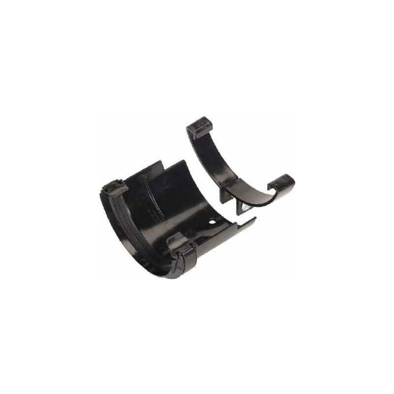 FloPlast PVC Half Round to Cast Iron Half Round Gutter Adaptor - Black