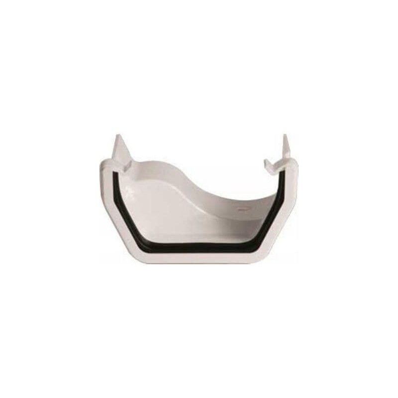 FloPlast PVC Square to Cast Iron Ogee Right Hand Guter Adaptor - White