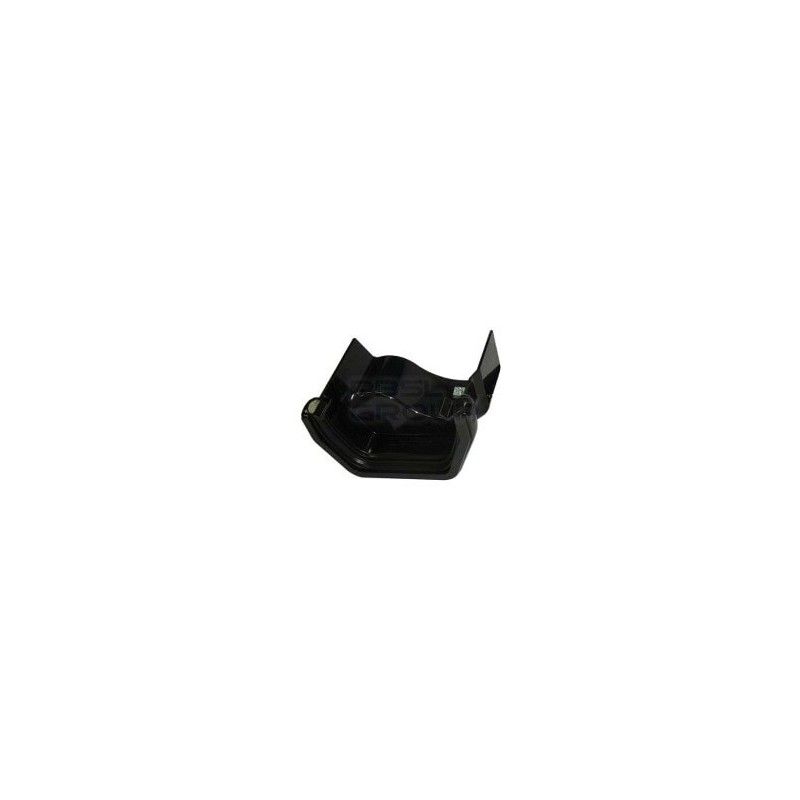 FloPlast PVC Square to Cast Iron Ogee Left Hand Guter Adaptor - Black