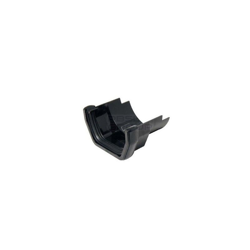 FloPlast PVC Square to Cast Iron Half Round Gutter Adaptor - Black