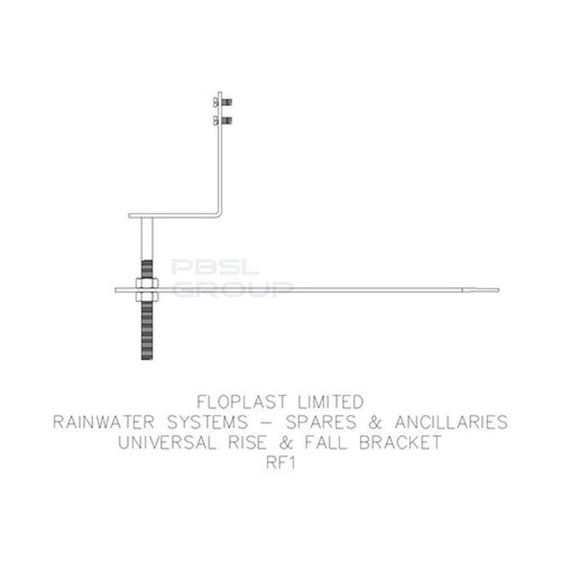 FloPlast Universal Gutter Rise & Fall Bracket
