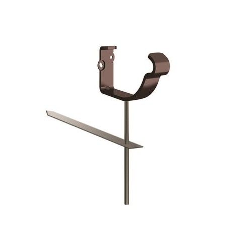 Lindab Steel Gutter Rise & Fall Bracket - 150mm Coffee Brown