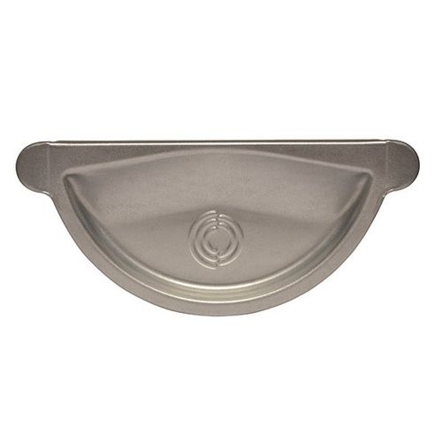 Lindab Magestic Steel Gutter Self-Locking Stop End - 125mm Galvanised