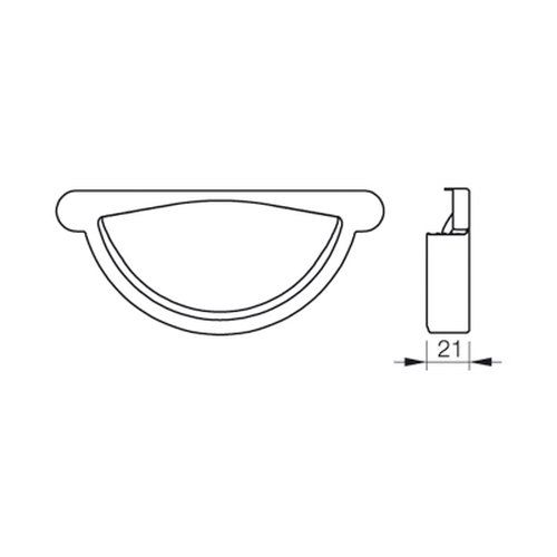 Lindab Steel Gutter Self-Locking Stop End - 125mm Silver Metallic
