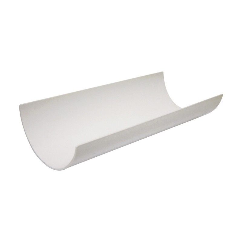 FloPlast Half Round Gutter - 112mm x 4mtr White