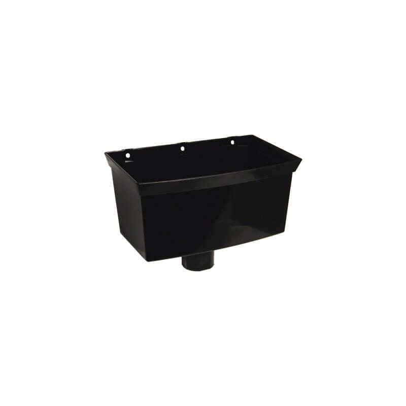 FloPlast Downpipe Universal Round/ Square Hopper - Black