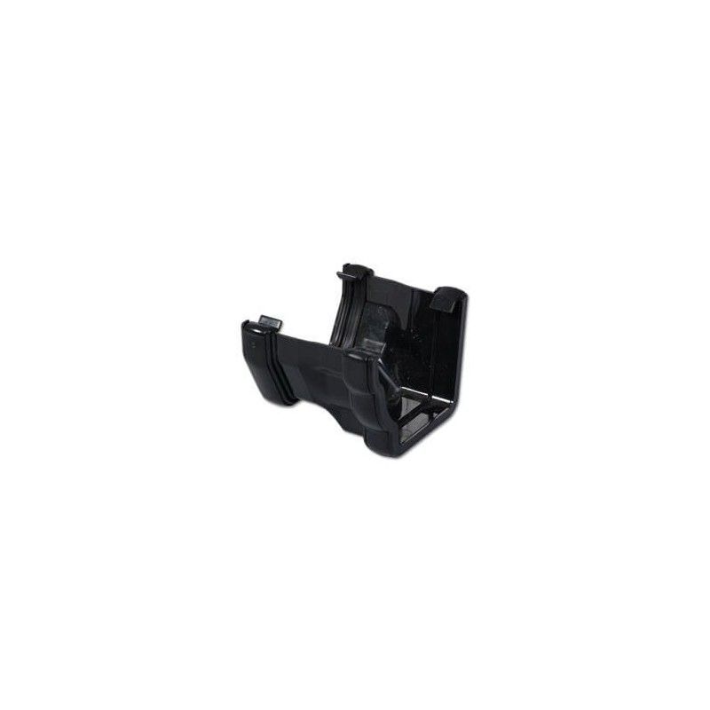 FloPlast Square to Ogee Left Hand Gutter Adaptor - Black