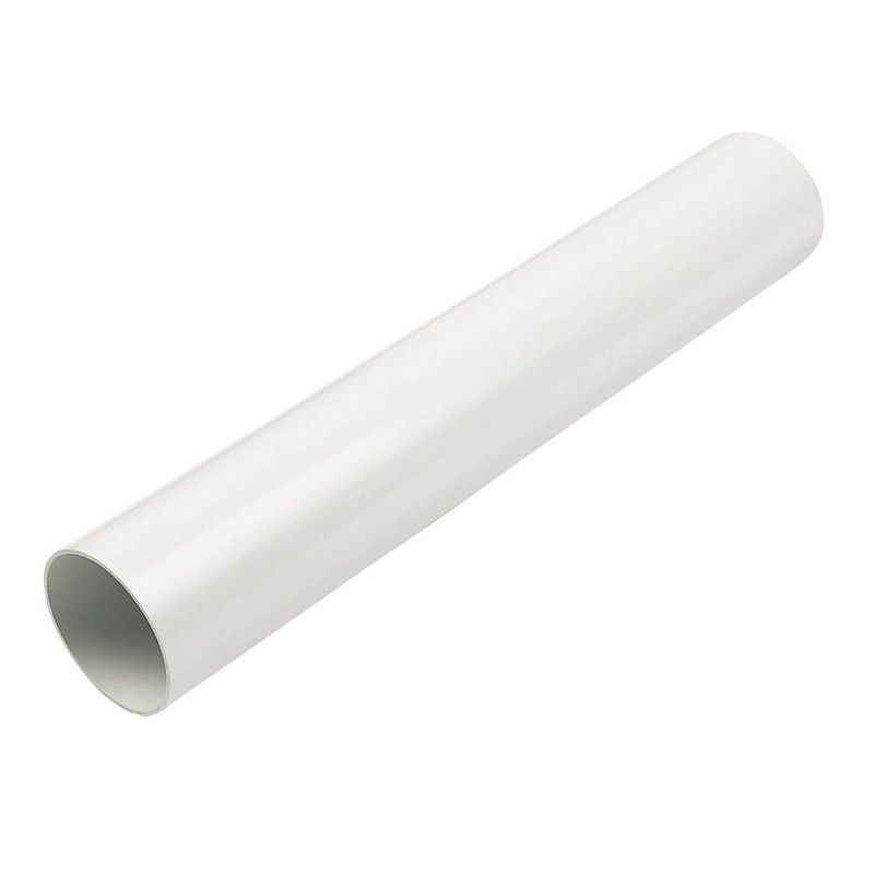 FloPlast Round Downpipe - 68mm x 4mtr White